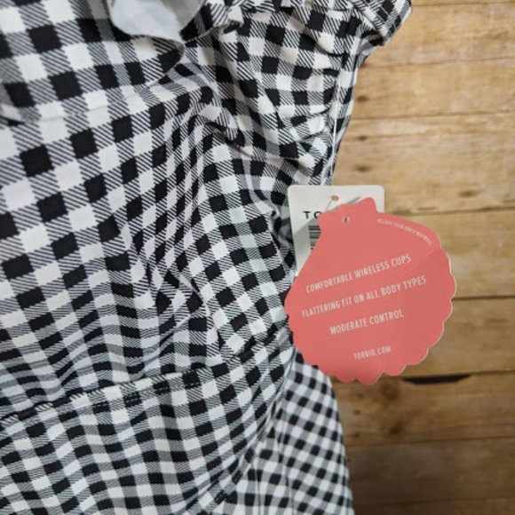 TORRID Gingham Tankini Top 4X NWT - Picture 7 of 8